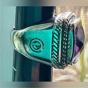 Day David Yurman Cushion-cut Amethyst  in sterling silver GLD Rope 6